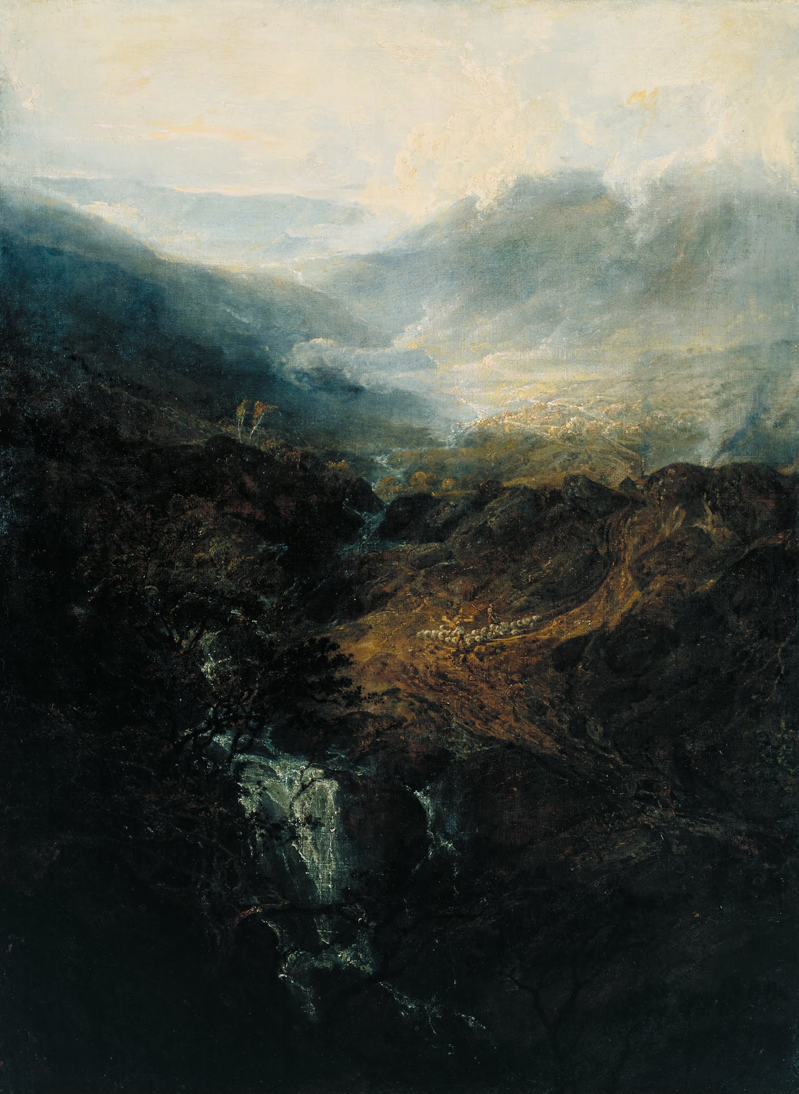 Morning amongst the Coniston Fells, Cumberland, exhibited 1798, by J. M. W. Turner, Tate N00461